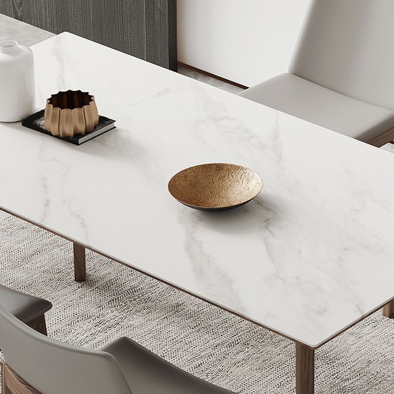 Modern Sintered Stone Top Dining Set Rectangle 1/4/5/7 Pieces Dinette Table Set in Grey Clearhalo 'Dining Room Sets' 'Dining Tables & Seating' 'dining_room_set' 'furn' 'furn_dining_room_set' 'Furniture' 'Kitchen & Dining Furniture' 1200x1200_01fa619a-9469-4a6a-a023-9a9027b21390
