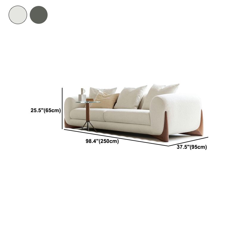 Sofá de estilo moderno hacia la espalda baja con colchoneta de esponja.
