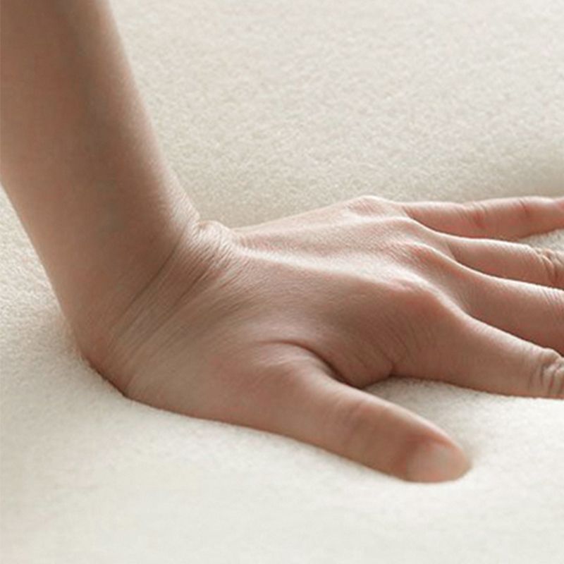 Skandinavischer 29,92 "breites Wollholz -Rahmensofa in Weiß für Wohnzimmer