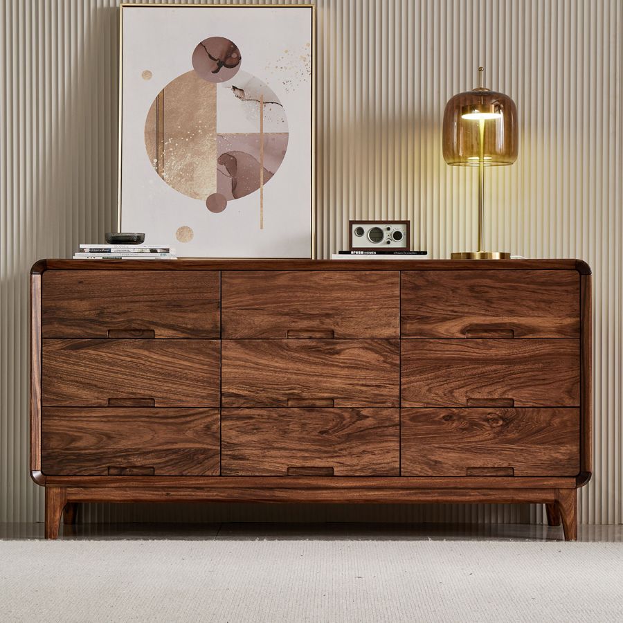 Mid-Century Modern Chest with Drawers and Straight Legs in Solid Wood Clearhalo 'Cabinets & Chests' 'cabinets_chests' 'furn' 'furn_cabinets_chests' 'Furniture' 'Living Room Furniture' 1200x1200_01fdd81c-e680-4dc1-bc88-ef5c6ff5a875