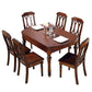 Traditional Solid Wood Table Set 1/2/7 Pieces Dining Set for Home