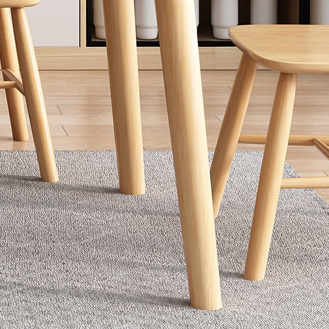 Rubberwood Solid Wood Dining Table Simplicity Dining Table with 4 Legs Clearhalo ' dining_table' 'Dining Tables & Seating' 'Dining Tables' 'Furniture' 'furniture_dining_table' 'Kitchen & Dining Furniture' 'kitchen&dining_furn' 'kitchen' 'kitchen_dining_table' 1200x1200_0201e697-cc15-4dad-8e21-84f0740809fc