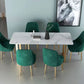 Modern Dining Set with Velvet Chairs 1/4/5/7 Pieces Dinette Set Clearhalo 'Dining Room Sets' 'Dining Tables & Seating' 'dining_room_set' 'furn' 'furn_dining_room_set' 'Furniture' 'Kitchen & Dining Furniture' 1200x1200_020445c2-c857-45b3-8772-609df9923dd1