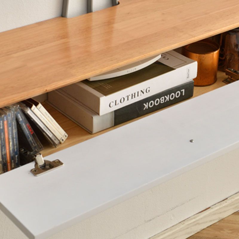 Solid Wood 13.78" H TV Stand Nordic 2 Drawers TV Stand Console Clearhalo 'furn' 'furn_tv_stands_entertainment_centers' 'Furniture' 'Living Room Furniture' 'TV Stands & Entertainment Centers' 'TV Stands & Media Storage Furniture' 'tv_stands_entertainment_centers' 1200x1200_0204aba1-a9ba-448b-9300-3e4b9304e5c1