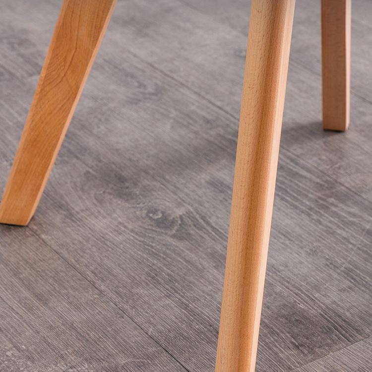 Nordic Glam Style Leather Dining Chair Armless Chair with Wooden Legs for Kitchen Clearhalo ' kitchen&dining_furn' 'Dining Chairs' 'Dining Tables & Seating' 'dining_chair' 'Furniture' 'furniture_dining_chair' 'Kitchen & Dining Furniture' 'kitchen' 1200x1200_02054753-dad9-4795-b500-1daccce3d886