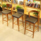 Contemporary Wood Stool Backrest Counter Stool Furniture for Restaurant