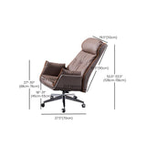 Modern Leather Managers Chair Brown Executive Chair for Office Clearhalo 'furn' 'furn_office_chair' 'Furniture' 'Office Chairs' 'Office Furniture' 'office_chair' 1200x1200_020b16e9-fb6d-4b7a-848c-5fdc3d9f6718