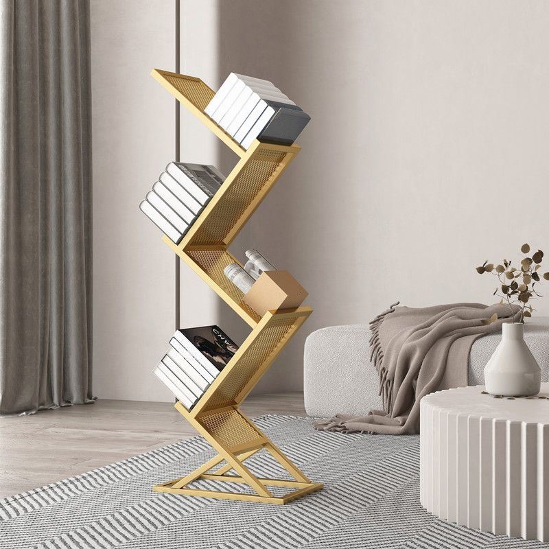 Closed Back Bookshelf Scandinavian Style Metal Bookcase for Home Office Clearhalo 'Bookcases' 'furn' 'furn_bookcases' 'Furniture' 'furniture_bookcases' 'kitchen' 'kitchen_bookcases' 'Living Room Furniture' 'Office Furniture' 1200x1200_020c97e1-27d6-4c35-bb00-269cb47e9400