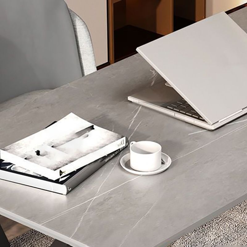 Industrial 29.53" Tall Writing Desk Stone Rectangular Office Desk Clearhalo 'furn' 'furn_office_desk' 'Furniture' 'Office Desks' 'Office Furniture' 'office_desk' 1200x1200_020d4462-ea9f-466b-b6a5-59e32412787c