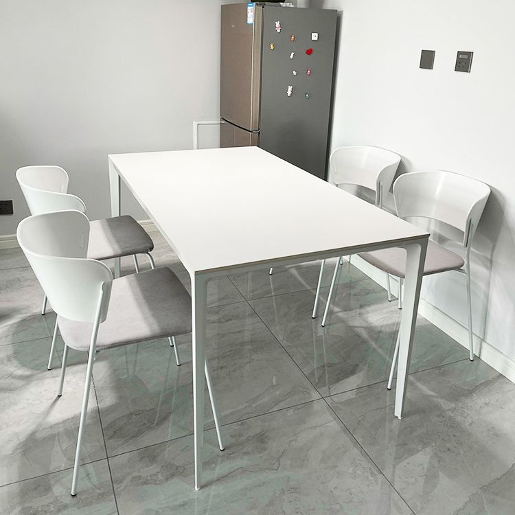 Casual Rectangle Shape Standard Dining Table Sintered Stone Dining Table for Kitchen Clearhalo ' dining_table' 'Dining Tables & Seating' 'Dining Tables' 'furn' 'furn_dining_table' 'Furniture' 'furniture_dining_table' 'Kitchen & Dining Furniture' 'kitchen&dining_furn' 'kitchen' 'kitchen_dining_table' 1200x1200_020e20f9-571c-47b2-8564-93d0789ab701