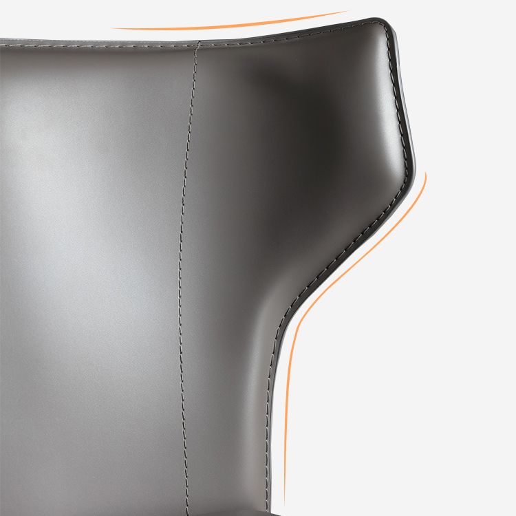 Saddle Leather Designer Style Home Side Chair Matte Finish Wingback Dining Chair Clearhalo ' kitchen&dining_furn' 'Dining Chairs' 'Dining Tables & Seating' 'dining_chair' 'furn' 'furn_dining_chair' 'Furniture' 'furniture_dining_chair' 'Kitchen & Dining Furniture' 'kitchen' 1200x1200_0210c6ad-31a8-4466-b924-ee314f55bffb