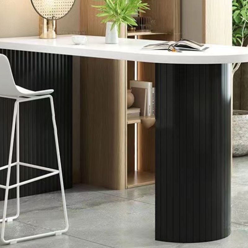 Modern Solid Wood Bar Table Living Room Fixed Bistro Bar Desk Clearhalo 'Bar Furniture' 'Bar Tables' 'bar_tables' 'furn' 'furn_bar_tables' 'Furniture' 'Kitchen & Dining Furniture' 1200x1200_021247d3-74f3-401f-bd8b-79c9b39e2eaa