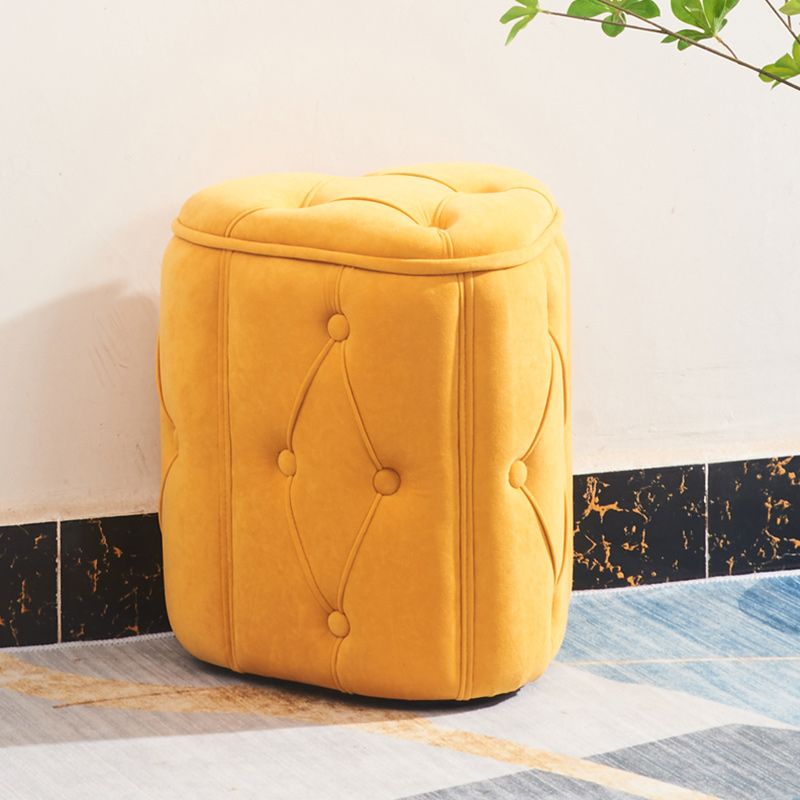 Orange Velvet Pouf Specialty Pouf Stain Resistant Indoor Pouf Clearhalo 'furn' 'furn_ottomans_poufs' 'Furniture' 'Living Room Furniture' 'Ottomans & Poufs' 'ottomans_poufs' 1200x1200_02130909-d3b5-4ed4-aaf8-d945bd25f710