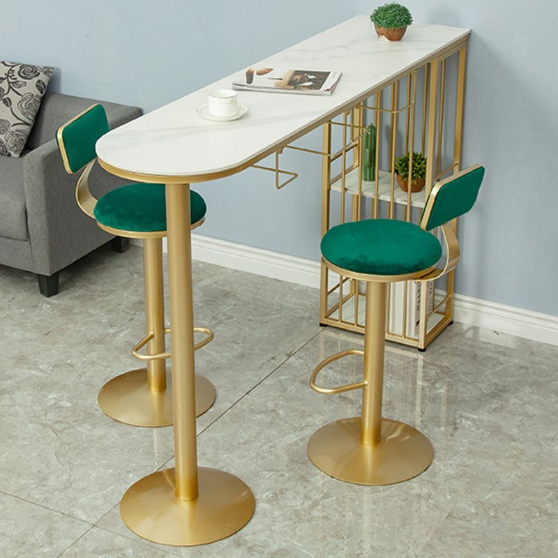 Modern Free Form Bar Dining Table Metal and Stone Bar Table for Living Room Clearhalo 'Bar Furniture' 'Bar Tables' 'bar_tables' 'furn' 'furn_bar_tables' 'Furniture' 'Kitchen & Dining Furniture' 1200x1200_02150309-6e96-41b1-99cc-9d14057b3b6b