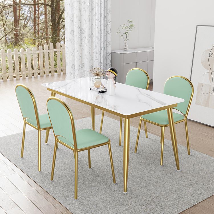 Nordic 1/4/5/7 Pieces Dining Set Rectangle Stone Dining Table for Kitchen Dining Room Clearhalo 'Dining Room Sets' 'Dining Tables & Seating' 'dining_room_set' 'furn' 'furn_dining_room_set' 'Furniture' 'Kitchen & Dining Furniture' 1200x1200_0215f07a-6a22-40a3-9e71-666bcc9c1d38