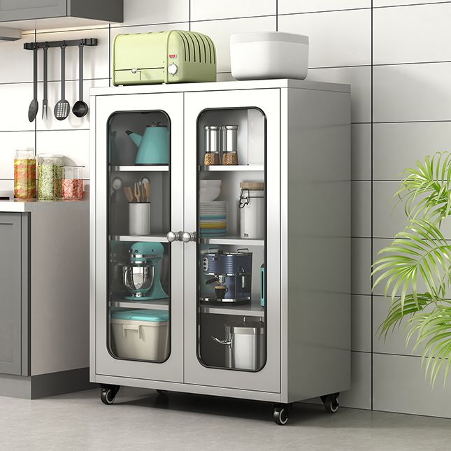 Server buffet di altezza da 42 pollici in metallo Server buffet per soggiorno per soggiorno