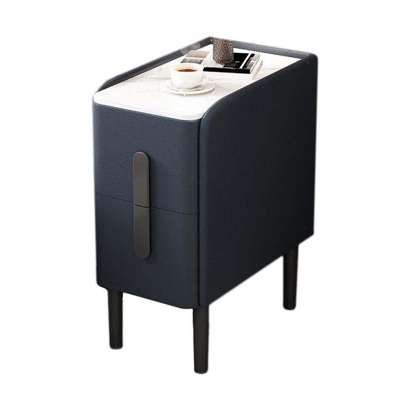 Modernos 2 cajones acento mesa de noche de mesa antigua