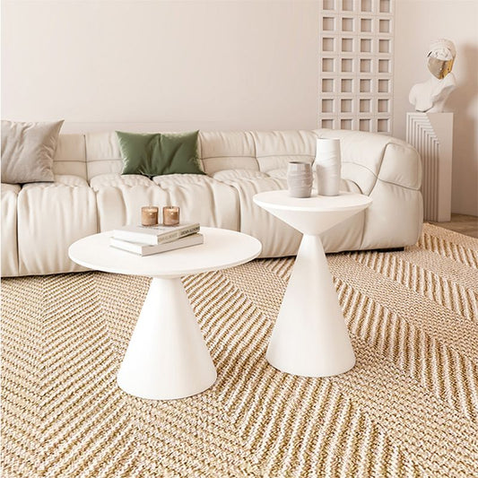 Tavolino da caffè piedistallo tavolo da caffè in metallo contemporaneo