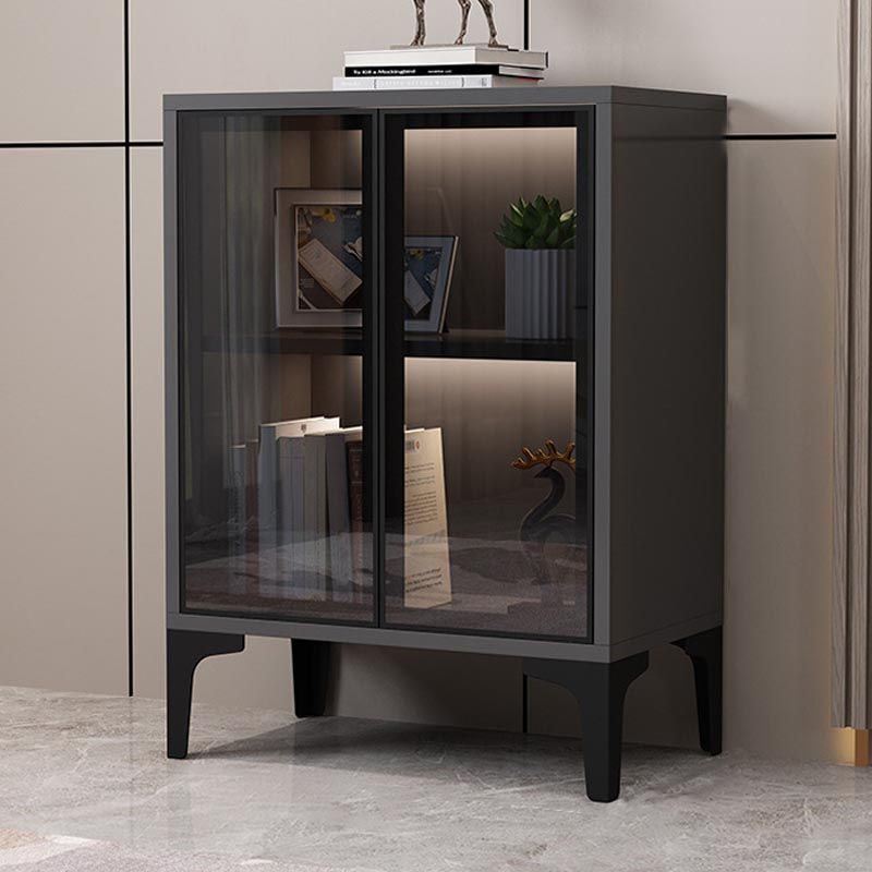 Glam Style Server Engineered Wood Sideboard with Door for Home Use Clearhalo 'buffet_sideboard' 'Buffets & Sideboards' 'furn' 'furn_buffet_sideboard' 'Furniture' 'Kitchen & Dining Furniture' 1200x1200_021c23c5-519b-490c-8a85-7609b1ea39d5