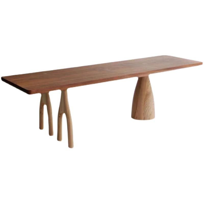 Contemporary Style Dining Table Brown Rectangle Dinette Table for Home Kitchen Clearhalo 'Dining Tables & Seating' 'Dining Tables' 'dining_table' 'furn' 'furn_dining_table' 'Furniture' 'Kitchen & Dining Furniture' 1200x1200_021c5d5a-9ade-4496-9c7d-ccbdc5365864
