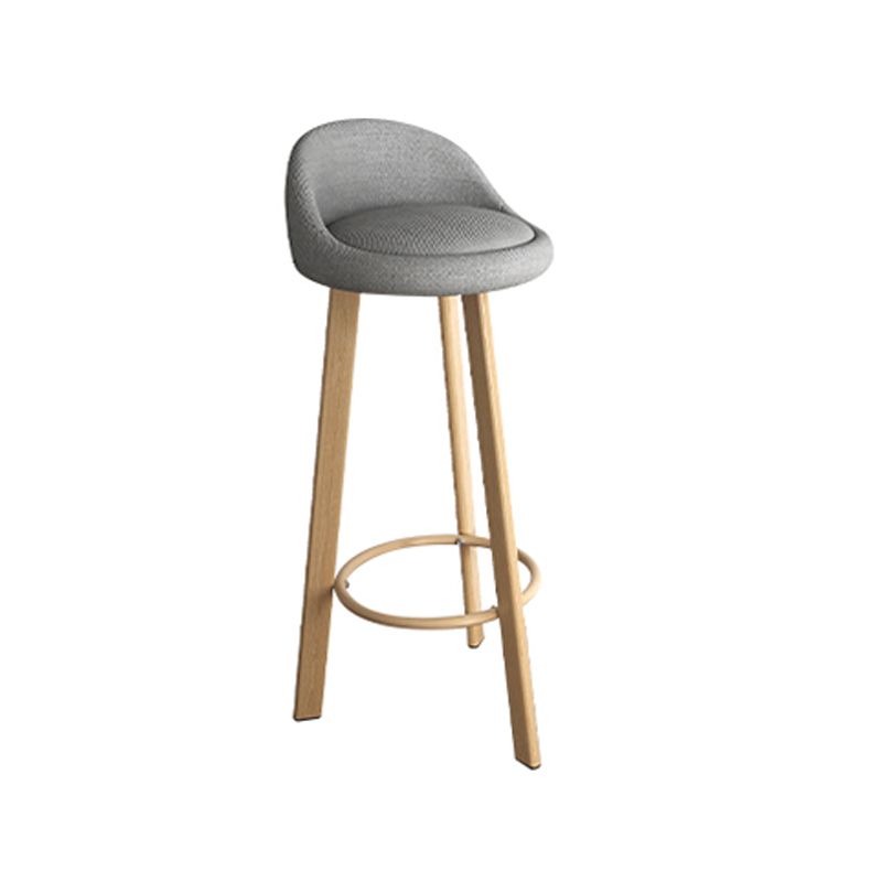 Scandinavian Style Bar-stool with Steel Legs Single Counter Stool for Kitchen Bar Clearhalo 'Bar Furniture' 'Bar Stools' 'bar_stools' 'furn' 'furn_bar_stools' 'furniture_bar_stools' 'Kitchen & Dining Furniture' 'kitchen&dining_furn' 'kitchen' 'kitchen_furn' Furniture' 1200x1200_021d1779-f39b-44b9-969e-35fcfa8f07f3