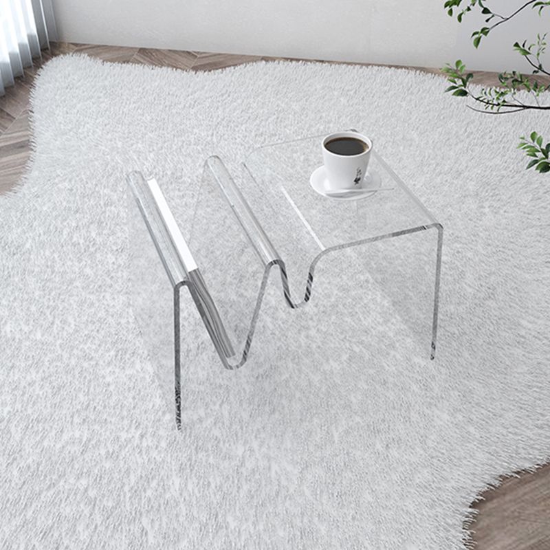 Glam Side Table Acrylic Pedestal Accent Side Table for Bedroom Clearhalo 'Coffee & Accent Tables' 'End & Side Tables' 'end_side_tables' 'furn' 'furn_end_side_tables' 'Furniture' 'Living Room Furniture' 1200x1200_021d45c9-7587-44d2-9a8f-d2878e617f90