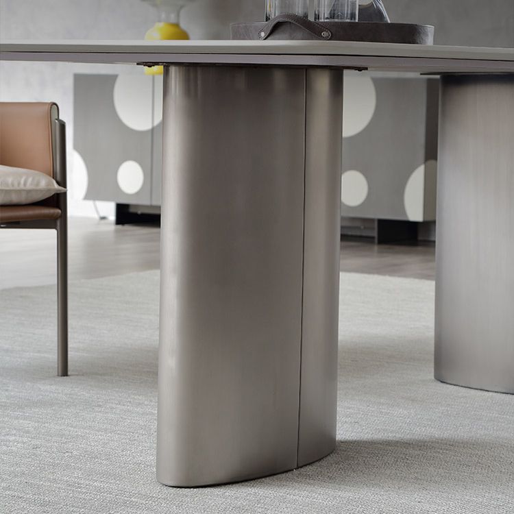 Metal Traditional Luxury Rectangle Indoor Table Sintered Stone Table for Dining Room and Kitchen Clearhalo ' dining_table' 'Dining Tables & Seating' 'Dining Tables' 'furn' 'furn_dining_table' 'Furniture' 'furniture_dining_table' 'Kitchen & Dining Furniture' 'kitchen&dining_furn' 'kitchen' 'kitchen_dining_table' 1200x1200_021eefbd-5fb8-4f04-92aa-e9f523dfe1ce