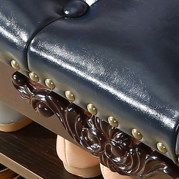 Rubber Wood Seating Bench Cushioned Rectangle Shoe Storage Entryway Bench Clearhalo 'Benches' 'Chairs & Seating' 'furn' 'furn_benches' 'Furniture' 'Living Room Furniture' 1200x1200_021fcd60-44bf-4ce3-970f-6ca663ace4d7