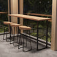 Modern Rectangular Bar Table Set 1/4 Pieces Wooden Counter Table with Backless Stools Clearhalo 'Bar Furniture' 'furn' 'furn_home_bar_bar_sets' 'Furniture' 'Home Bars & Bar Sets' 'home_bar_bar_sets' 'Kitchen & Dining Furniture' 1200x1200_0220dc8b-4172-419f-8c3c-79db1a1ecef6