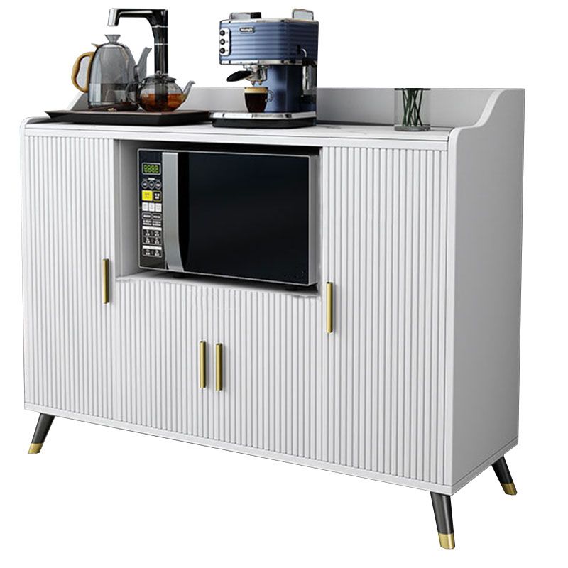 Server da pranzo bianco pietra top glam sideboard in legno finto per cucina