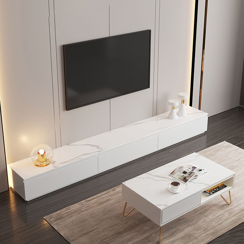 Console TV per la casa moderna moderna di archiviazione TV con cassetti