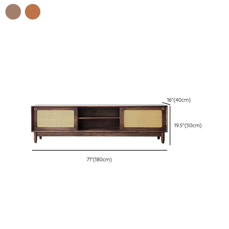 Mobile TV in legno massello Console TV scandinava per soggiorno