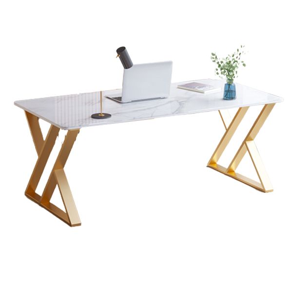 Scrivania glam da ufficio antico scrivania curva curva con gambe metalliche