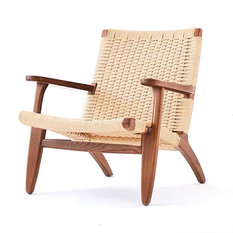 Arms Included Chair Solid Wood Frame Accent Arm Chair, 29.92" Wide