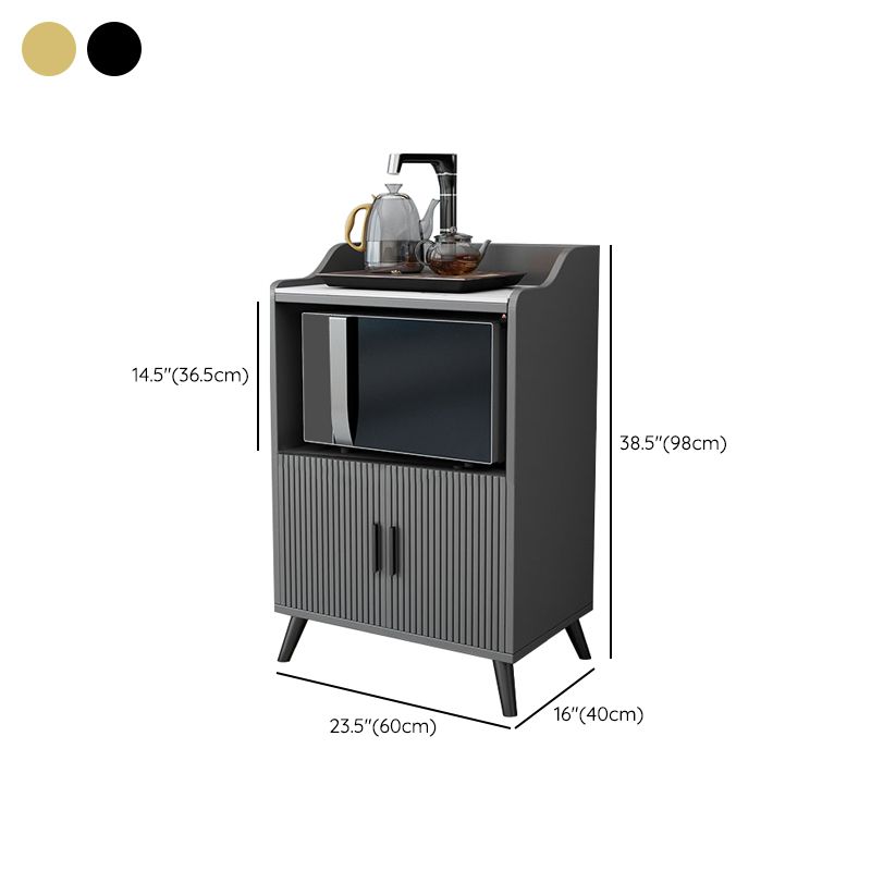 Glam Stone Top Sideboard Modern Indoor Dining Server with Cabinets for Kitchen Clearhalo 'buffet_sideboard' 'Buffets & Sideboards' 'furn' 'furn_buffet_sideboard' 'Furniture' 'Kitchen & Dining Furniture' 1200x1200_022aa413-e073-4ae3-99c9-ab07a34b8244