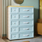 Contemporary Cabinet Plastic Storage Cabinet with Drawer for Bedroom