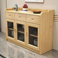 Moderne stijl 47.24 "W Buffet Stand massief houten buffet dressoir met 3 laden