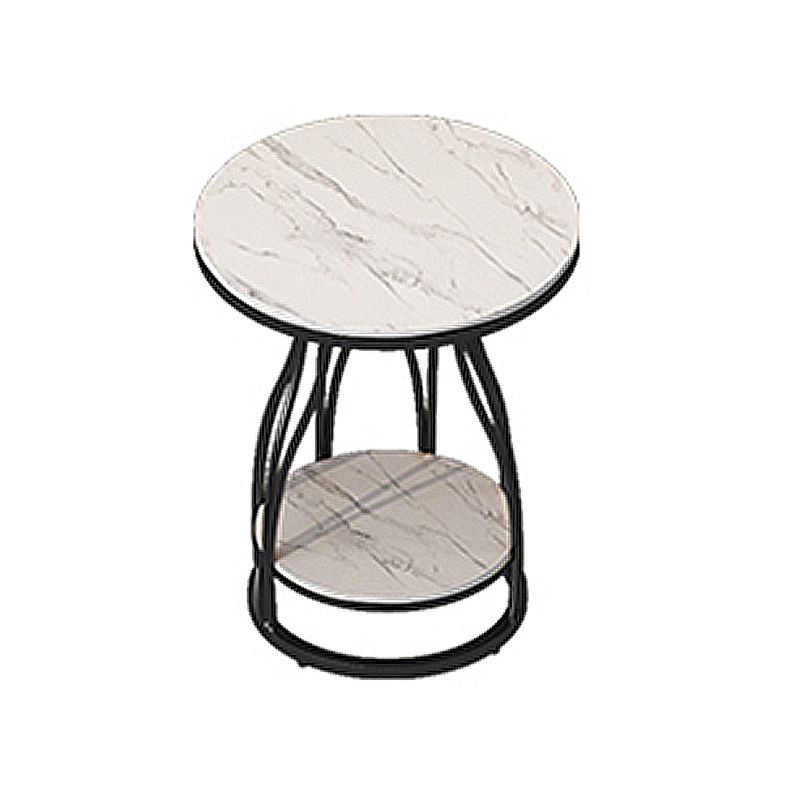 Minimalist Slate Side End Table Double Tier Frame Side End Table