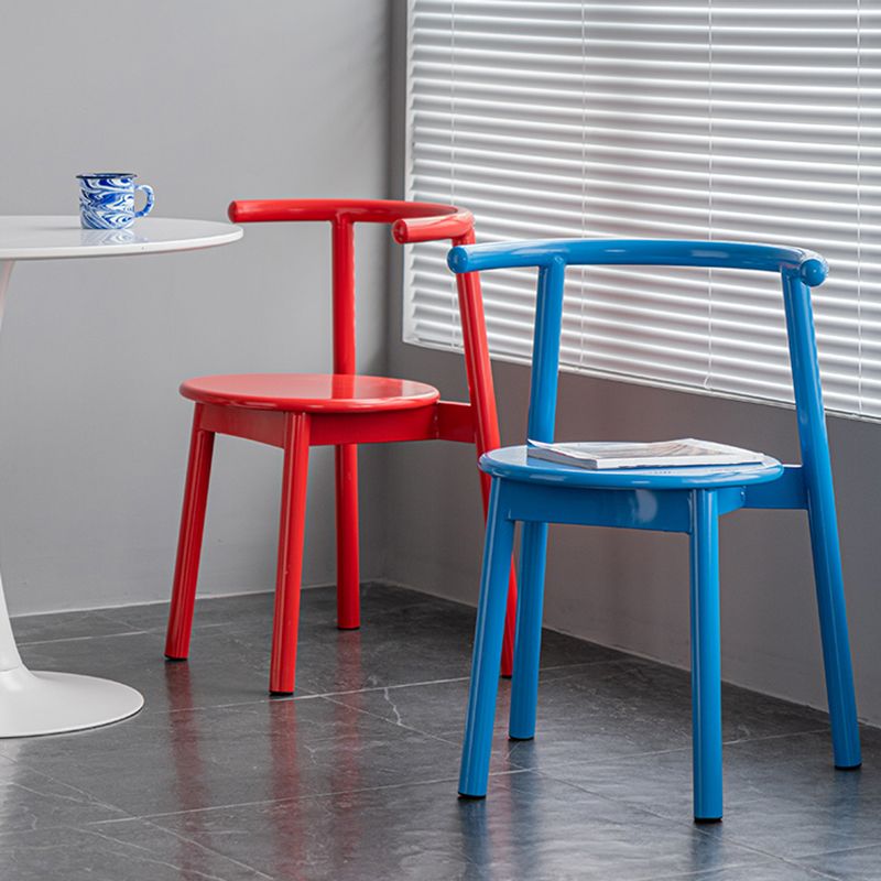 Contemporary Chairs Dining Armless Open Back Side Chairs with Metal Legs for Kitchen Clearhalo ' kitchen&dining_furn' 'Dining Chairs' 'Dining Tables & Seating' 'dining_chair' 'furn' 'furn_dining_chair' 'Furniture' 'furniture_dining_chair' 'Kitchen & Dining Furniture' 'kitchen' 1200x1200_022c1ab2-a039-4308-8675-39025fc62924