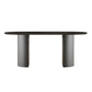 Double Pedestal Dining Table Contemporary Style Dining Room Table for Home Clearhalo ' dining_table' 'Dining Tables & Seating' 'Dining Tables' 'furn' 'furn_dining_table' 'Furniture' 'furniture_dining_table' 'Kitchen & Dining Furniture' 'kitchen&dining_furn' 'kitchen' 'kitchen_dining_table' 1200x1200_022d0a73-36a2-4127-8b9f-c267d9ddfb25