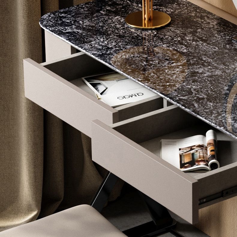 Modernismus Stone Top Eitelkeit 29,52 "hoher Eitelkeit mit Stuhl