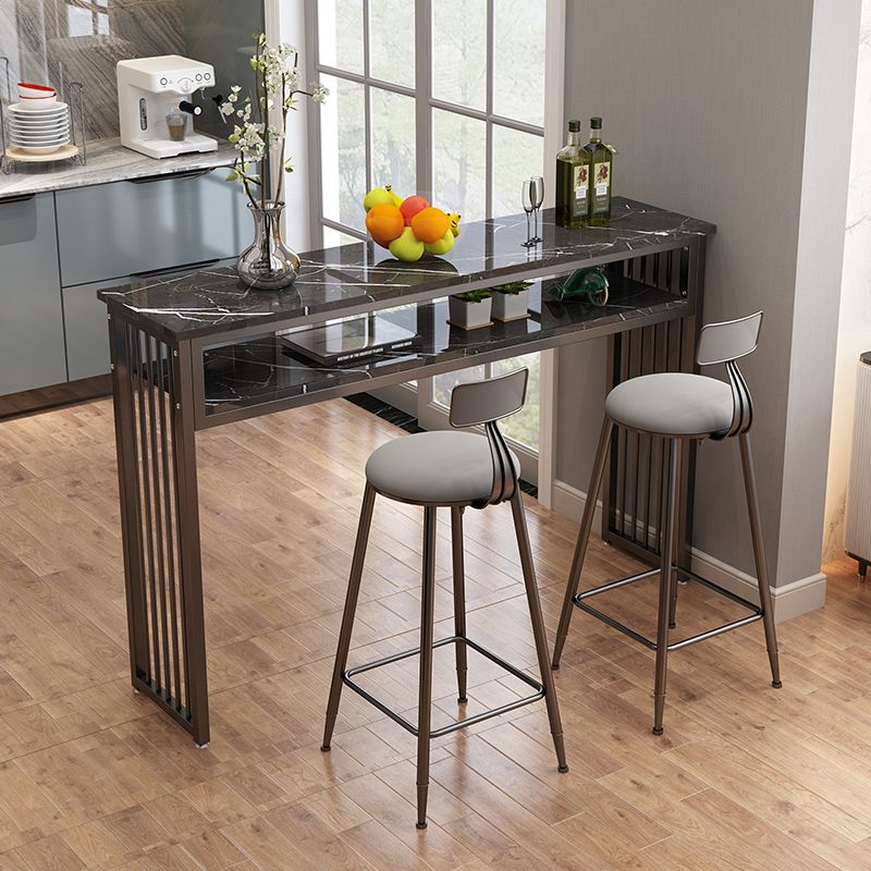 Modern Style Wood Bar Stool Table Rectangle Bar Table for Cafe Clearhalo 'Bar Furniture' 'Bar Tables' 'bar_tables' 'furn' 'furn_bar_tables' 'Furniture' 'Kitchen & Dining Furniture' 1200x1200_022f0aa9-3c56-4c5f-bfd3-8f650b521059