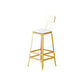 Juego de mesa de bar Glam de 1/2/3 piezas, mesa de bar rectangular con taburetes altos de metal