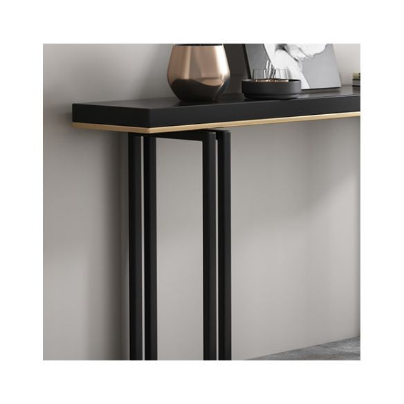 Tabella della console rettangolare moderna Tabella di divano console in nero