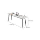 Descrito de la oficina de piedra rectángulo Top Office Modern Writing Desk for Office
