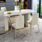 Metal Contemporary Free Form Dining Table Sintered Stone Table for Kitchen and Dining Room Clearhalo ' dining_table' 'Dining Tables & Seating' 'Dining Tables' 'furn' 'furn_dining_table' 'Furniture' 'furniture_dining_table' 'Kitchen & Dining Furniture' 'kitchen&dining_furn' 'kitchen' 'kitchen_dining_table' 1200x1200_02329b31-e8de-4e0e-9a45-882e0c70e974