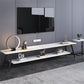 Mueble de TV nórdico para sala de estar, soporte de TV de arte del hierro con placa de roca Simple y moderna