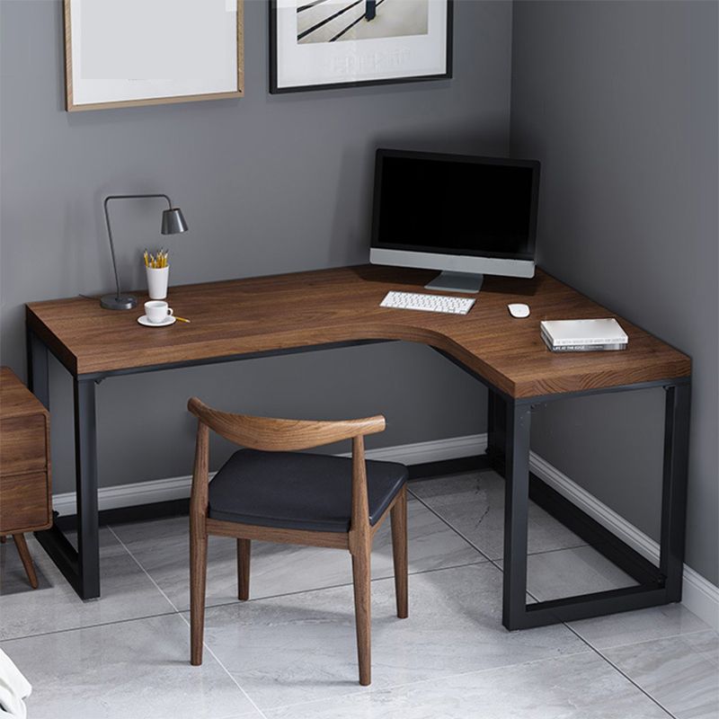 Solid Wood Writing Desk Industrial L-Shaped Task Desk for Home Office Clearhalo 'furn' 'furn_office_desk' 'Furniture' 'Office Desks' 'Office Furniture' 'office_desk' 1200x1200_0236957f-e3ee-4629-8573-c99bbb2a3ad7