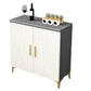 Server in stile glam Sinterato Sinted Stone Server con porta per soggiorno