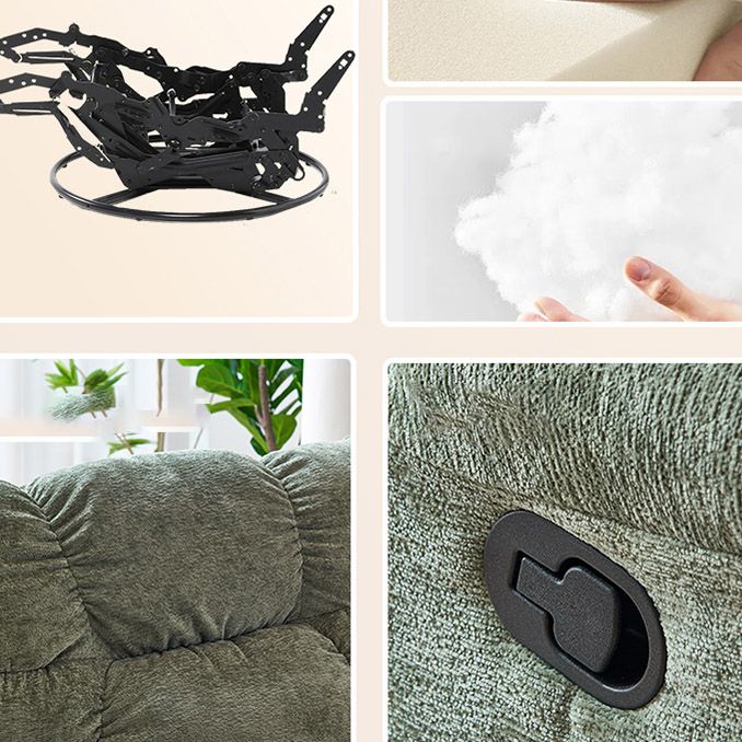 Swivel Rocker Standard Recliner Solid Color Manual-Handle Recliner Chair Clearhalo 'Chairs & Seating' 'furn' 'furn_recliners' 'Furniture' 'Living Room Furniture' 'Recliners' 1200x1200_023c107c-32d3-4398-83a8-2e8aa0b1f634